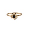 All the Luck in the World Bliss Goldplated Ring Sun Black All the Luck in the World Bliss Goldplated Ring Sun Black