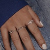 All the Luck in the World Bliss Silverplated Ring Snake Pink All Clear All the Luck in the World Bliss Silverplated Ring Snake Pink All Clear