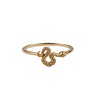All the Luck in the World Bliss Goldplated Ring Snake Green Eyed All the Luck in the World Bliss Goldplated Ring Snake Green Eyed