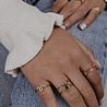 All the Luck in the World Bliss Goldplated Ring Croco Green All the Luck in the World Bliss Goldplated Ring Croco Green