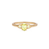 All the Luck in the World Chérie Goldplated Ring Oval Small Lime All the Luck in the World Chérie Goldplated Ring Oval Small Lime