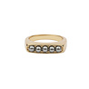 All the Luck in the World Chérie Goldplated Ring Bar Bobble Grey All the Luck in the World Chérie Goldplated Ring Bar Bobble Grey