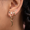 All the Luck in the World Moonlight Goldplated Sterling Silver Earrings Two Dots opal white clear All the Luck in the World Moonlight Goldplated Sterling Silver Earrings Two Dots opal white clear