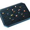 All the Luck in the World Velvet ring display box Blue large All the Luck in the World Velvet ring display box Blue large