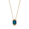 All the Luck in the World Amour Goldplated Necklace Square Blue All the Luck in the World Amour Goldplated Necklace Square Blue