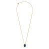 All the Luck in the World Amour Goldplated Necklace Square Blue All the Luck in the World Amour Goldplated Necklace Square Blue
