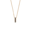 All the Luck in the World Amour Goldplated Necklace Bar Black Clear All the Luck in the World Amour Goldplated Necklace Bar Black Clear