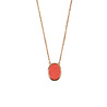 All the Luck in the World Amour Goldplated Necklace Signet Oval Orange All the Luck in the World Amour Goldplated Necklace Signet Oval Orange
