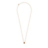 All the Luck in the World Amour Goldplated Necklace Rectangle Flower Pink Green All the Luck in the World Amour Goldplated Necklace Rectangle Flower Pink Green