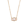 All the Luck in the World Amour Goldplated Necklace Ovals White All the Luck in the World Amour Goldplated Necklace Ovals White