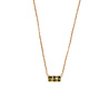 All the Luck in the World Amour Goldplated Necklace Bar Small Green All the Luck in the World Amour Goldplated Necklace Bar Small Green