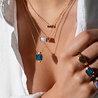 All the Luck in the World Amour Goldplated Necklace Bar Small Green All the Luck in the World Amour Goldplated Necklace Bar Small Green