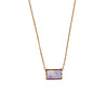 All the Luck in the World Amour Goldplated Necklace Rectangle Marble Lilac All the Luck in the World Amour Goldplated Necklace Rectangle Marble Lilac