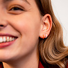 All the Luck in the World Bloom Goldplated Earring Coral All the Luck in the World Bloom Goldplated Earring Coral