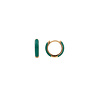 All the Luck in the World Bloom Goldplated Earring Dark Green All the Luck in the World Bloom Goldplated Earring Dark Green