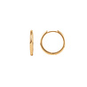 All the Luck in the World Essentials Goldplated Hoop Huggie Plain Medium All the Luck in the World Essentials Goldplated Hoop Huggie Plain Medium