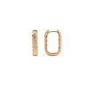 All the Luck in the World Essentials Goldplated Hoop Huggie Oval Antique All the Luck in the World Essentials Goldplated Hoop Huggie Oval Antique