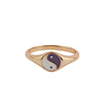 All the Luck in the World Vivid Goldplated Ring Signet Ying Yang Lilac All the Luck in the World Vivid Goldplated Ring Signet Ying Yang Lilac