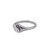 All the Luck in the World Vivid Silverplated Ring Signet Ying Yang Lilac All the Luck in the World Vivid Silverplated Ring Signet Ying Yang Lilac