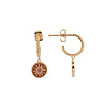 All the Luck in the World Vivid Goldplated Earring Coin Burst Orange Pink All the Luck in the World Vivid Goldplated Earring Coin Burst Orange Pink