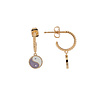 All the Luck in the World Vivid Goldplated Earring Coin Ying Yang Lilac All the Luck in the World Vivid Goldplated Earring Coin Ying Yang Lilac