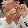 All the Luck in the World Vivid Silverplated Earring Coin Ying Yang Lilac All the Luck in the World Vivid Silverplated Earring Coin Ying Yang Lilac