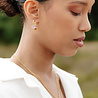 All the Luck in the World Vivid Goldplated Earring Heart Dots Orange All the Luck in the World Vivid Goldplated Earring Heart Dots Orange