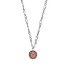 All the Luck in the World Vivid Silverplated Necklace Coin Burst Orange Pink All the Luck in the World Vivid Silverplated Necklace Coin Burst Orange Pink