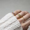 All the Luck in the World Jolie Ring Goldplated Sterling Silver Bar Apple Green All the Luck in the World Jolie Ring Goldplated Sterling Silver Bar Apple Green