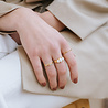 All the Luck in the World Jolie Ring Goldplated Sterling Silver Bar Aquamarine All the Luck in the World Jolie Ring Goldplated Sterling Silver Bar Aquamarine