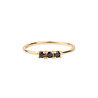 All the Luck in the World Jolie Ring Goldplated Sterling Silver Bar Black All the Luck in the World Jolie Ring Goldplated Sterling Silver Bar Black