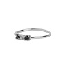 All the Luck in the World Jolie Ring Sterling Silver Bar Black & White All the Luck in the World Jolie Ring Sterling Silver Bar Black & White