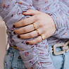 All the Luck in the World Jolie Ring Goldplated Sterling Silver Bar Pink All the Luck in the World Jolie Ring Goldplated Sterling Silver Bar Pink