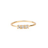 All the Luck in the World Jolie Ring Goldplated Sterling Silver Bar White All the Luck in the World Jolie Ring Goldplated Sterling Silver Bar White