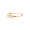 All the Luck in the World Jolie Ring Goldplated Sterling Silver Bar White All the Luck in the World Jolie Ring Goldplated Sterling Silver Bar White
