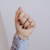 All the Luck in the World Jolie Ring Goldplated Sterling Silver Bar White All the Luck in the World Jolie Ring Goldplated Sterling Silver Bar White