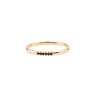 All the Luck in the World Jolie Ring Goldplated Sterling Silver Tiny Dots Black All the Luck in the World Jolie Ring Goldplated Sterling Silver Tiny Dots Black