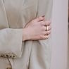 All the Luck in the World Jolie Ring Goldplated Sterling Silver Tiny Dots Champagne All the Luck in the World Jolie Ring Goldplated Sterling Silver Tiny Dots Champagne