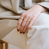 All the Luck in the World Jolie Ring Goldplated Sterling Silver Tiny Dots White All the Luck in the World Jolie Ring Goldplated Sterling Silver Tiny Dots White