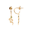 All the Luck in the World Aimé Goldplated Earring Snake Clear Green All the Luck in the World Aimé Goldplated Earring Snake Clear Green