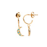 All the Luck in the World Aimé Goldplated Earring Moon Star Turquoise All the Luck in the World Aimé Goldplated Earring Moon Star Turquoise