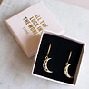 All the Luck in the World Aimé Goldplated Earring Moon Star Clear All the Luck in the World Aimé Goldplated Earring Moon Star Clear