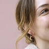 All the Luck in the World Aimé Goldplated Earring Moon Star Pink All the Luck in the World Aimé Goldplated Earring Moon Star Pink