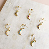 All the Luck in the World Aimé Goldplated Earring Moon Star Pink All the Luck in the World Aimé Goldplated Earring Moon Star Pink