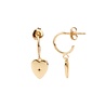 All the Luck in the World Aimé Goldplated Earring Heart Star Black All the Luck in the World Aimé Goldplated Earring Heart Star Black