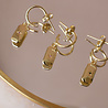 All the Luck in the World Aimé Goldplated Earring Rectangle Star Clear All the Luck in the World Aimé Goldplated Earring Rectangle Star Clear
