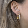 All the Luck in the World Aimé Goldplated Earring Circle Clear Eye All the Luck in the World Aimé Goldplated Earring Circle Clear Eye