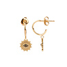 All the Luck in the World Aimé Goldplated Earring Circle Black Eye All the Luck in the World Aimé Goldplated Earring Circle Black Eye