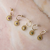 All the Luck in the World Aimé Goldplated Earring Circle Black Eye All the Luck in the World Aimé Goldplated Earring Circle Black Eye