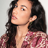 All the Luck in the World Aimé Goldplated Necklace Snake Black Pink All the Luck in the World Aimé Goldplated Necklace Snake Black Pink